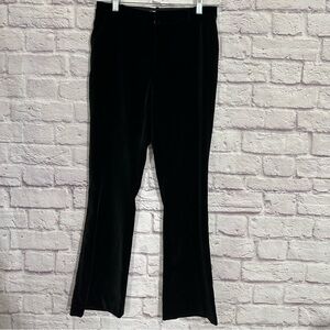 Alice + Olivia velvet black womens pants